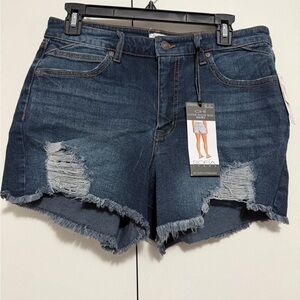 Sofia by Sofia Vergara Dark Blue Jean Shorts